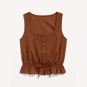 gap tie-waist top